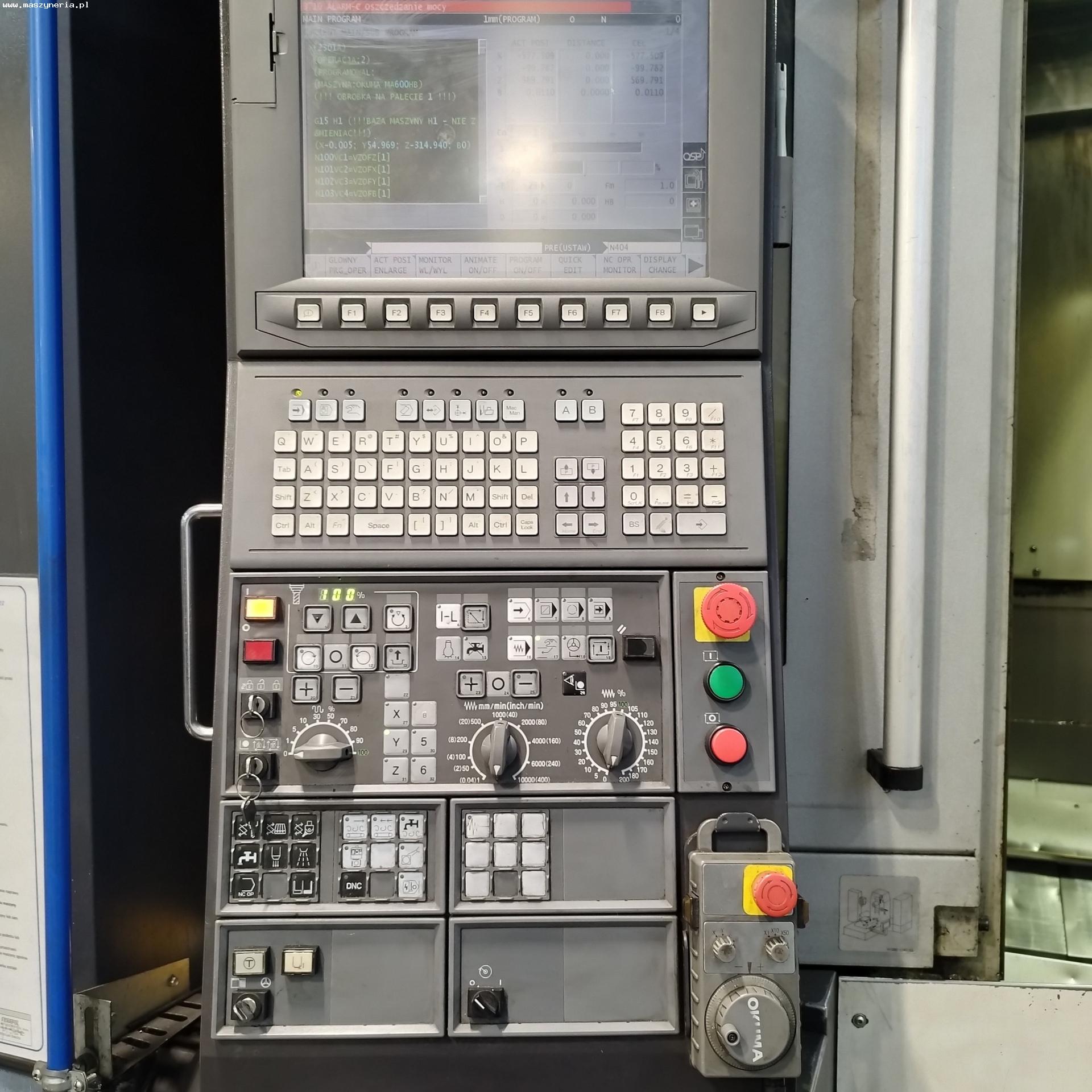 Centro di lavoro CNC OKUMA MA-600HII in vendita - foto 5